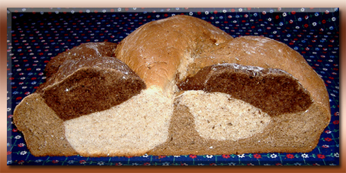 Large Multicolored Rye Loaf